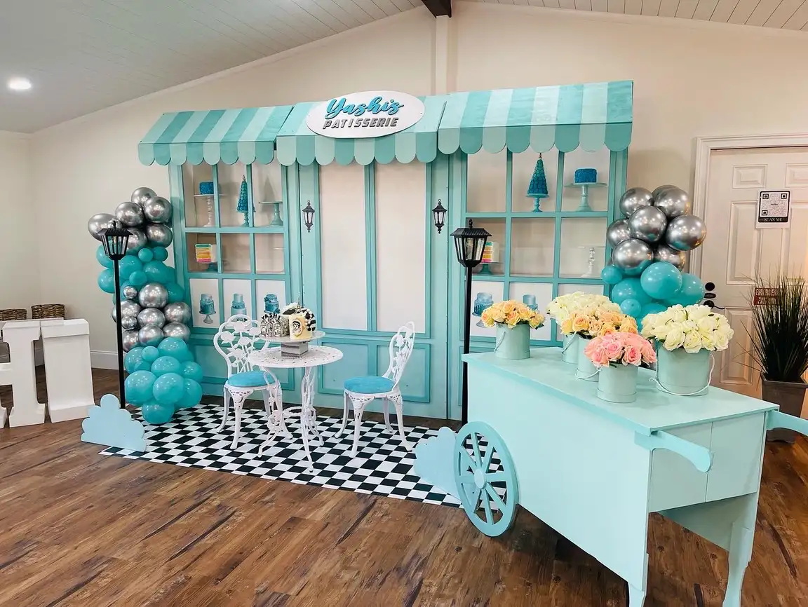Teal candy cart